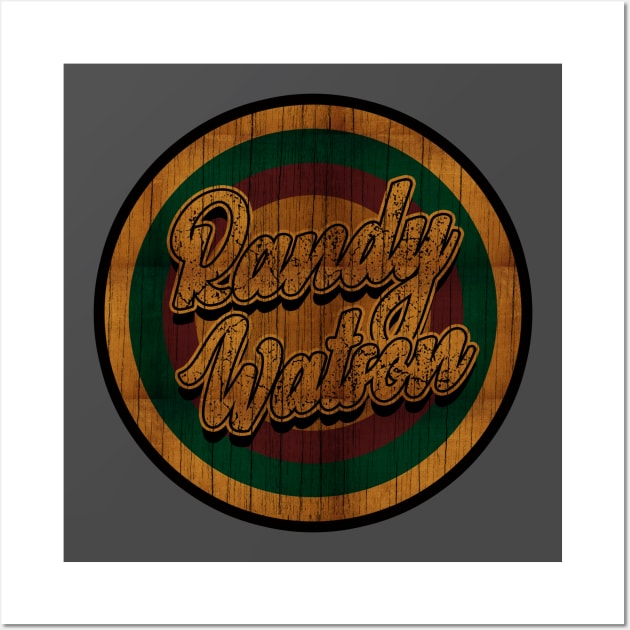 Circle Retro Randy Watson Wall Art by Electric Tone